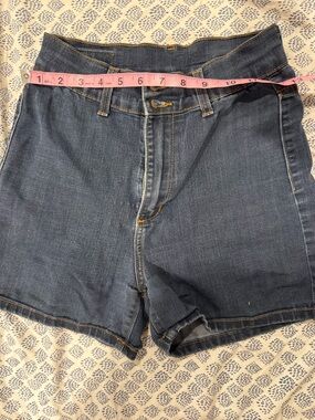Angry Rabbit Dark Blue Denim Shorts with Contrast Stitching